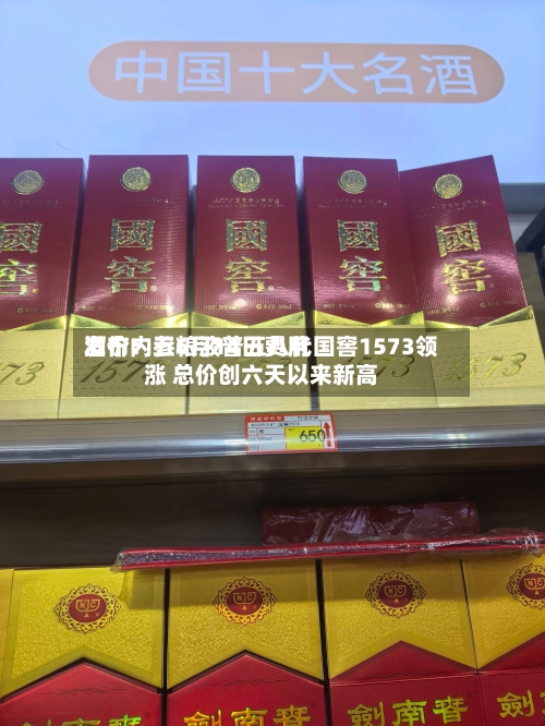 酒价内参6月14日费用发布：五粮液普五八代国窖1573领涨 总价创六天以来新高